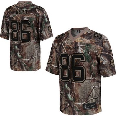 Men's Authentic Hines Ward Reebok Jersey Camouflage - #86 Realtree Throwback NFL Pittsburgh Steelers